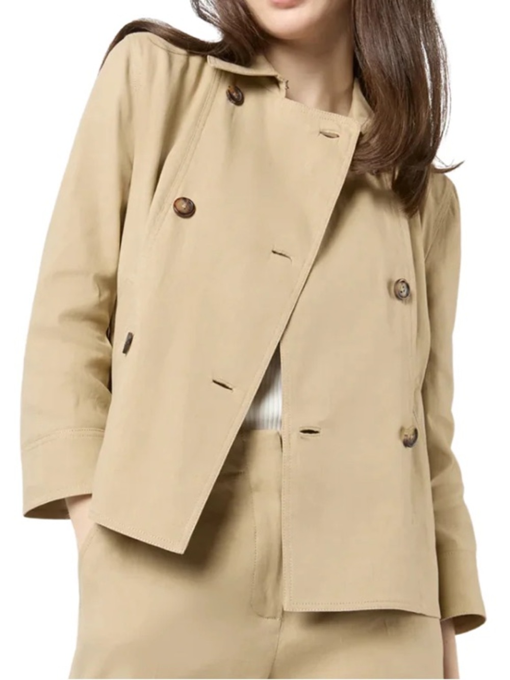 Ann Mashburn Linen Pea Coat
